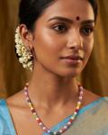 Natural Moonstone with Multi CZ Necklace | 22 Inch | RH Jewellers