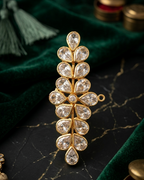 92.5 Sterling Silver White Stone Locket with 916 Gold Polish – Limited Stock