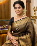 Premium Natural Freshwater Pearls Gold Mixing Kattu Thega & Chandraharam Chain