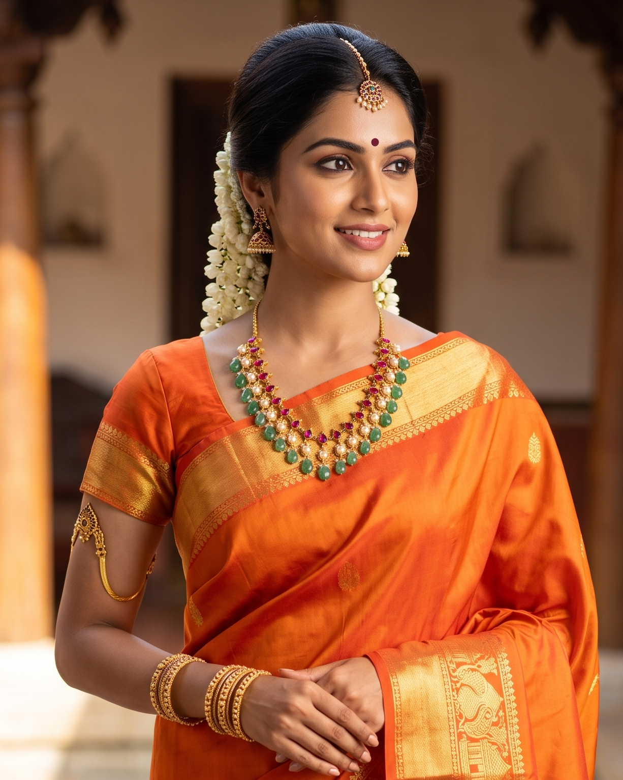 Jadau Kundan Neck Set – 16 Inches | Traditional Handcrafted Designer Jewellery