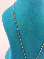 92.5 Sterling Silver Black Beads Chain with Lakshmi Pendant
