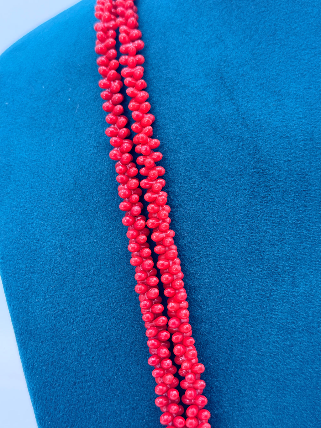 Real Taiwan Coral Necklace with Premium 1 Gram Gold Locket | 24 Inch