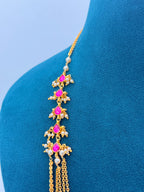 Jadau Necklace with Chandraharam Chain | 22 Inch | RH Jewellers