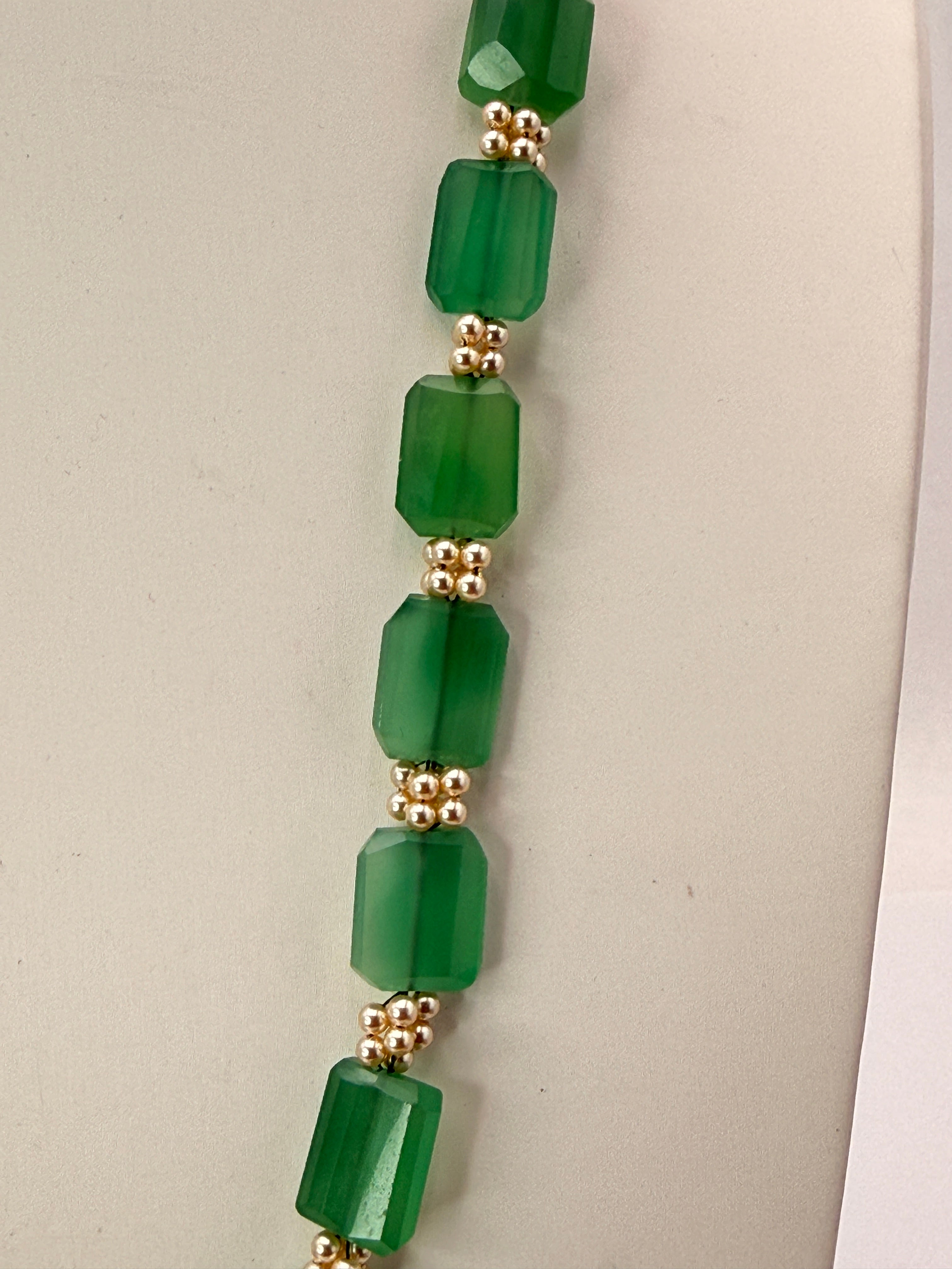 Natural African Strawberry Beads Necklace | Alexander Cut Faceted | 24 Inches | 3 Lines
