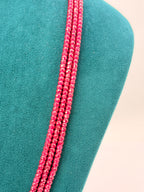 Original Chetan Rubies 4 mm Style Cut Necklace | 21-Inch Premium Natural Gemstone Strand