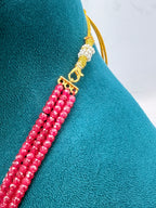 Original Chetan Rubies 4 mm Style Cut Necklace | 21-Inch Premium Natural Gemstone Strand