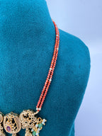 Budget-Friendly Maroon Red CZ Short Neckpiece – 13 Inches