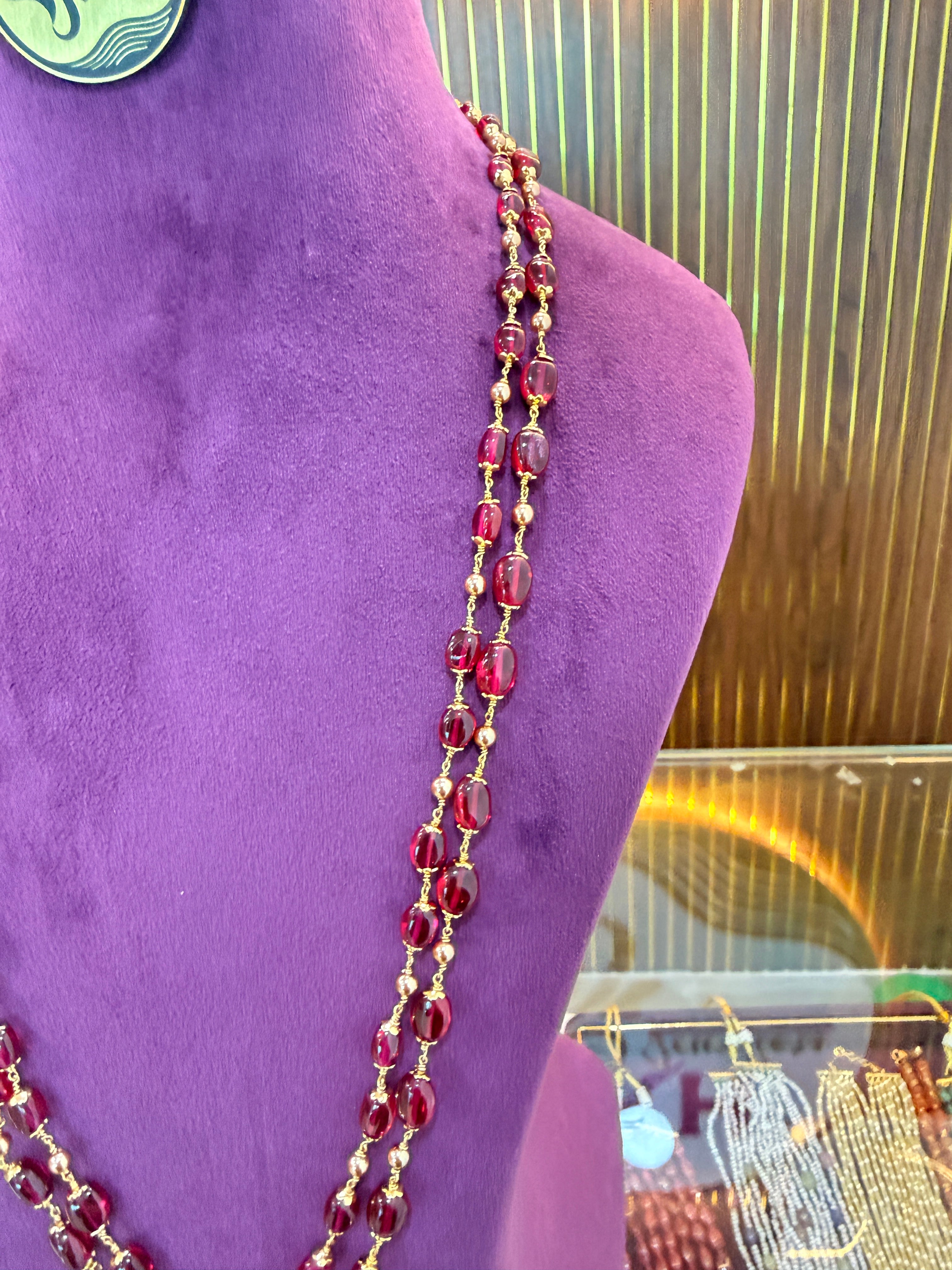 Natural Ruby Premium Quality Gold-Mixing Kattu Thega