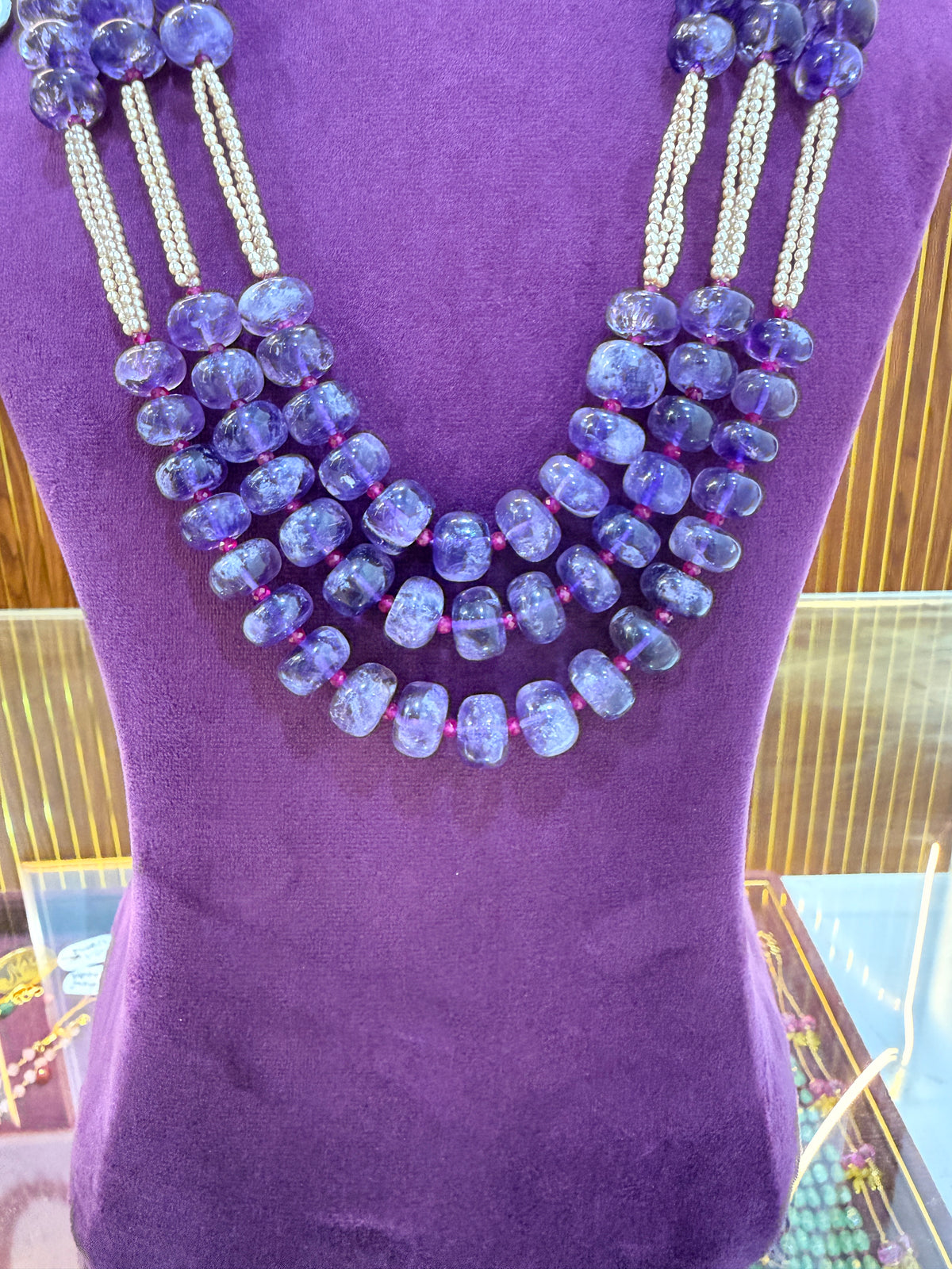 Natural Amethyst Beads – 22 Inches