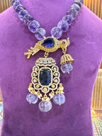 Natural Amethyst with One Gram Gold Locket